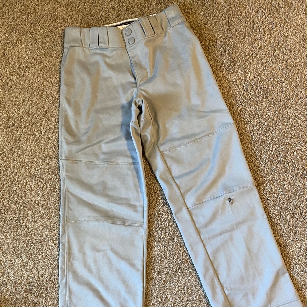 Boys gray baseball pants